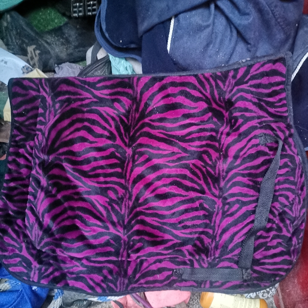 Equine Textiles Pink/purple horse saddle pad